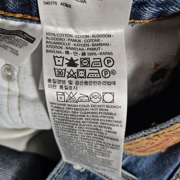 Levis 550 Jeans Mens 36x33 (Tag 38x34) Blue Relaxed Fit Denim Hipster Skater - Picture 6 of 13